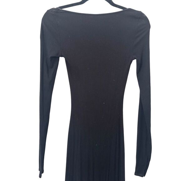 SKIMS Soft Lounge Ribbed Maxi‎ Dress Black XS - Picture 6 of 7